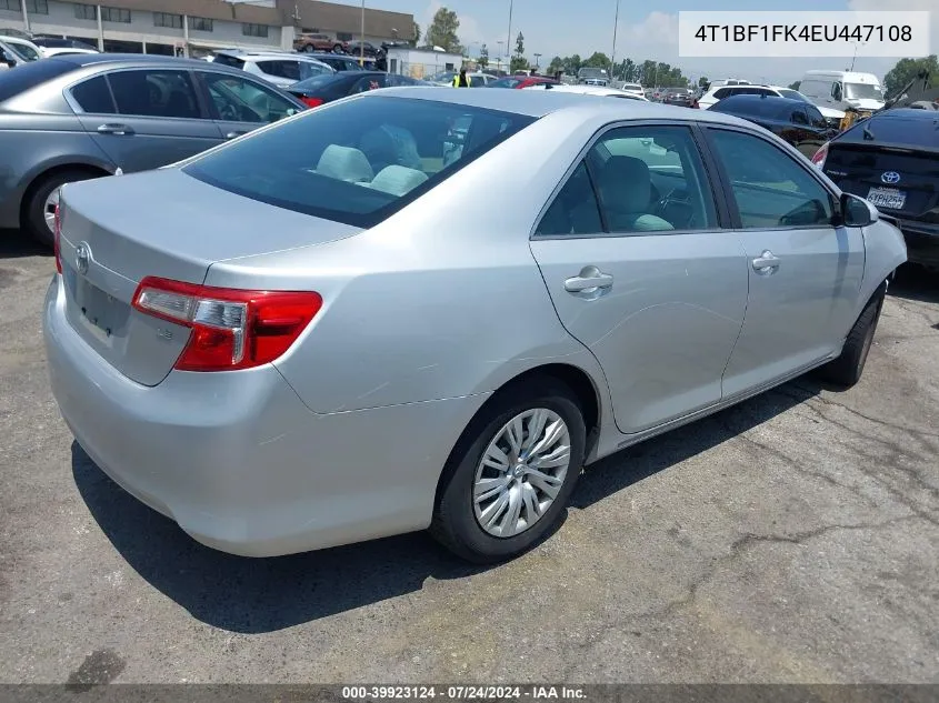 2014 Toyota Camry Le VIN: 4T1BF1FK4EU447108 Lot: 39923124