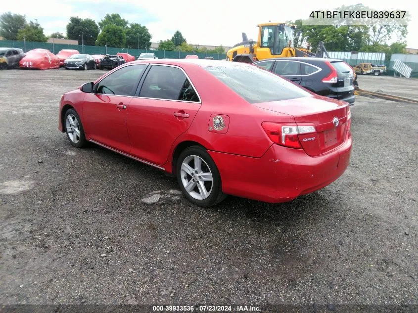 2014 Toyota Camry Le VIN: 4T1BF1FK8EU839637 Lot: 39933536