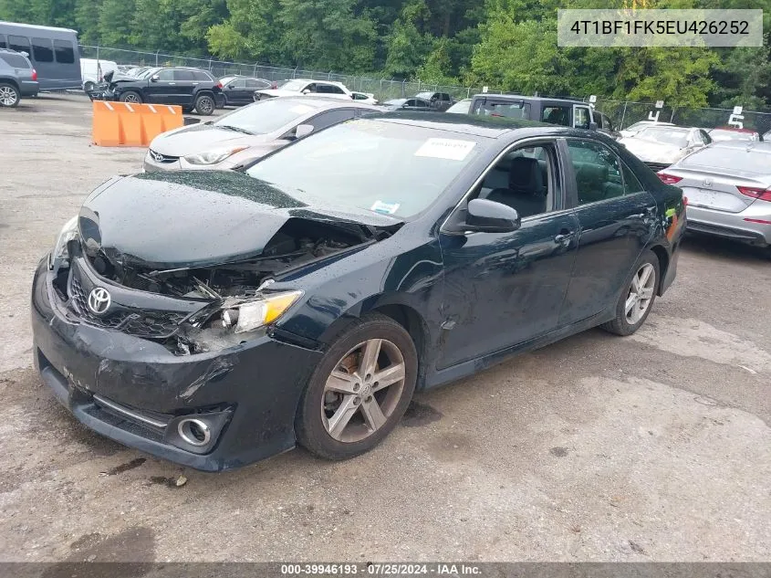 2014 Toyota Camry Se VIN: 4T1BF1FK5EU426252 Lot: 39946193