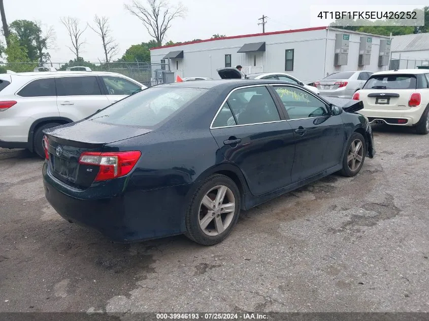 2014 Toyota Camry Se VIN: 4T1BF1FK5EU426252 Lot: 39946193