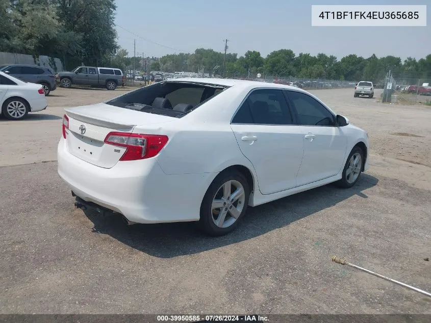 4T1BF1FK4EU365685 2014 Toyota Camry Se