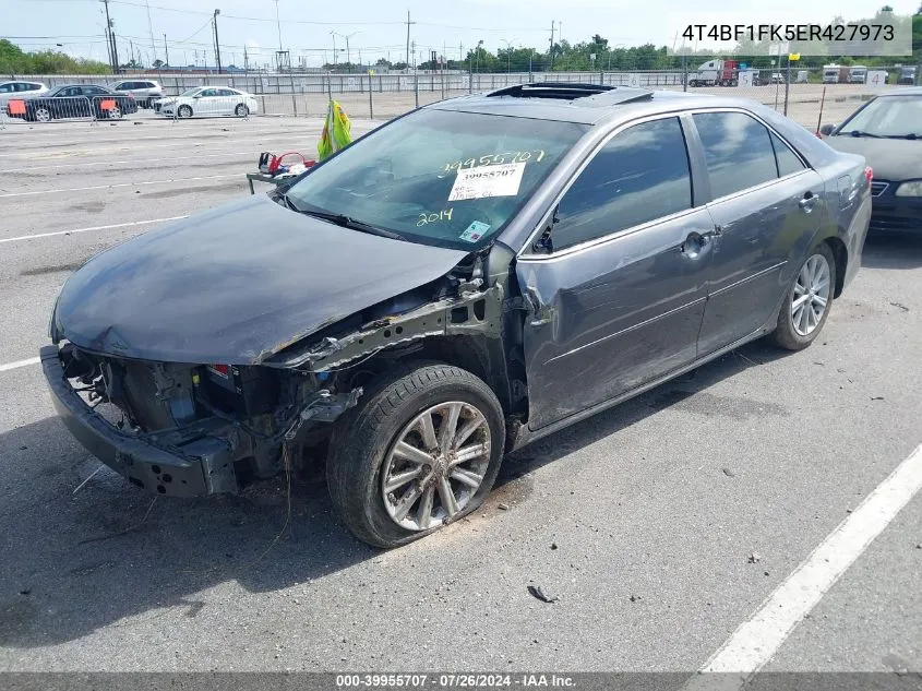 2014 Toyota Camry L/Le/Se/Se Sport/Xle VIN: 4T4BF1FK5ER427973 Lot: 39955707