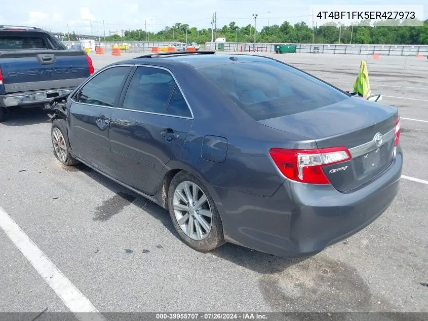 2014 Toyota Camry L/Le/Se/Se Sport/Xle VIN: 4T4BF1FK5ER427973 Lot: 39955707