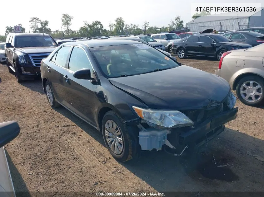 4T4BF1FK3ER361536 2014 Toyota Camry L/Le/Se/Se Sport/Xle