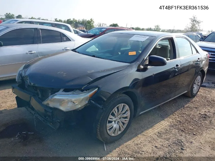 4T4BF1FK3ER361536 2014 Toyota Camry L/Le/Se/Se Sport/Xle