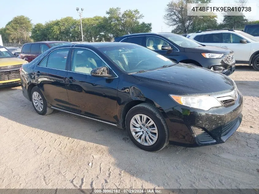 2014 Toyota Camry Le VIN: 4T4BF1FK9ER410738 Lot: 39962162