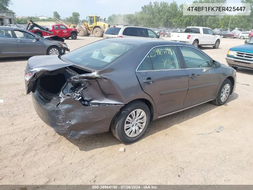 4T4BF1FK7ER425447 2014 Toyota Camry L/Se/Le/Xle