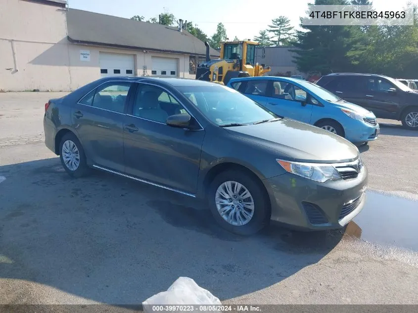 2014 Toyota Camry Le VIN: 4T4BF1FK8ER345963 Lot: 39970223