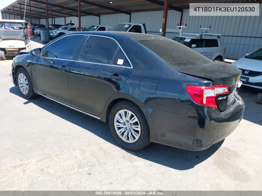 2014 Toyota Camry Hybrid Le VIN: 4T1BD1FK3EU120530 Lot: 39979006