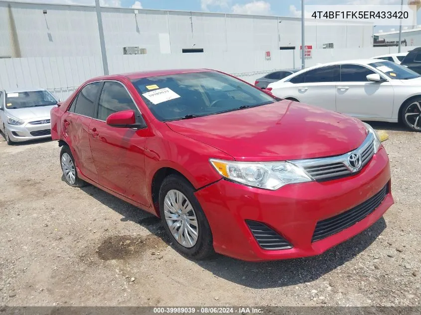 4T4BF1FK5ER433420 2014 Toyota Camry L