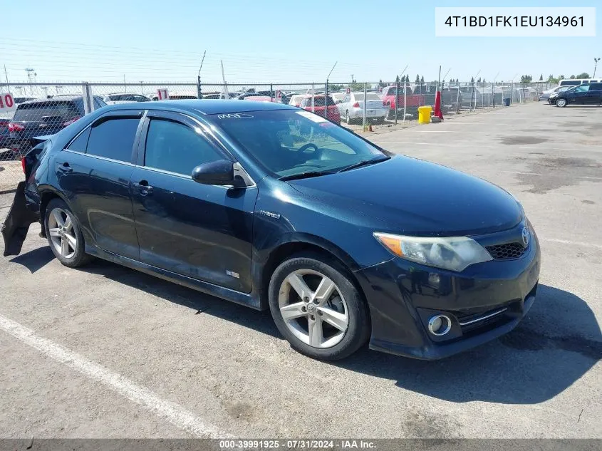 2014 Toyota Camry Hybrid Se Limited Edition VIN: 4T1BD1FK1EU134961 Lot: 39991925