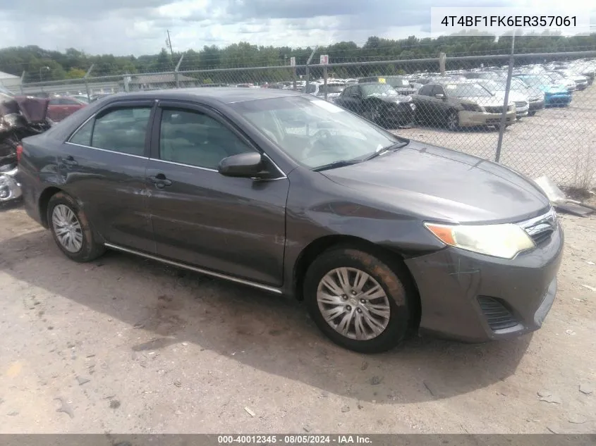 4T4BF1FK6ER357061 2014 Toyota Camry Le