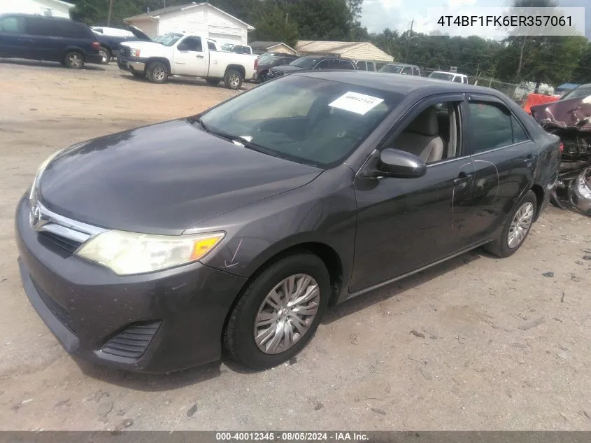 4T4BF1FK6ER357061 2014 Toyota Camry Le