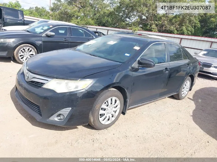 4T1BF1FK2EU307087 2014 Toyota Camry L/Le/Se/Se Sport/Xle