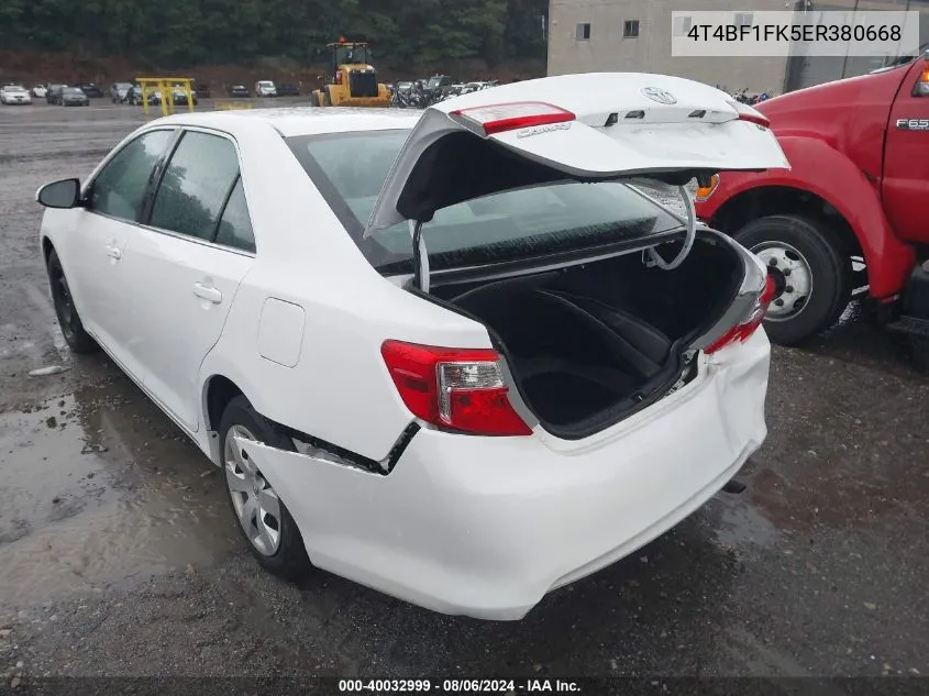 4T4BF1FK5ER380668 2014 Toyota Camry Le