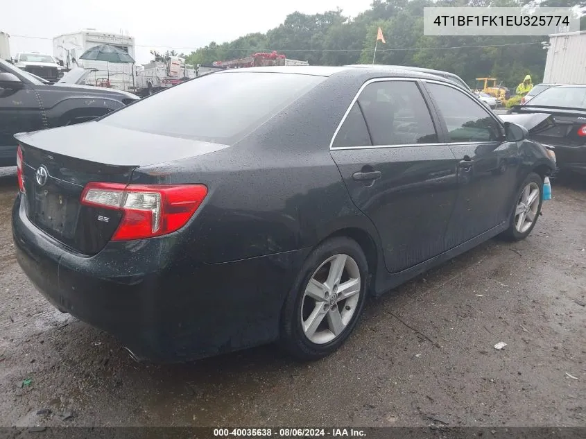 2014 Toyota Camry Se VIN: 4T1BF1FK1EU325774 Lot: 40035638