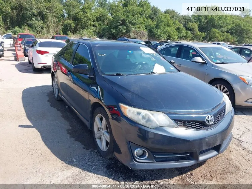 2014 Toyota Camry Se VIN: 4T1BF1FK4EU337031 Lot: 40054611