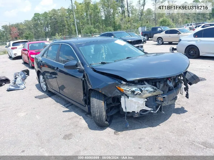 2014 Toyota Camry Se VIN: 4T1BF1FK9EU318216 Lot: 40060869