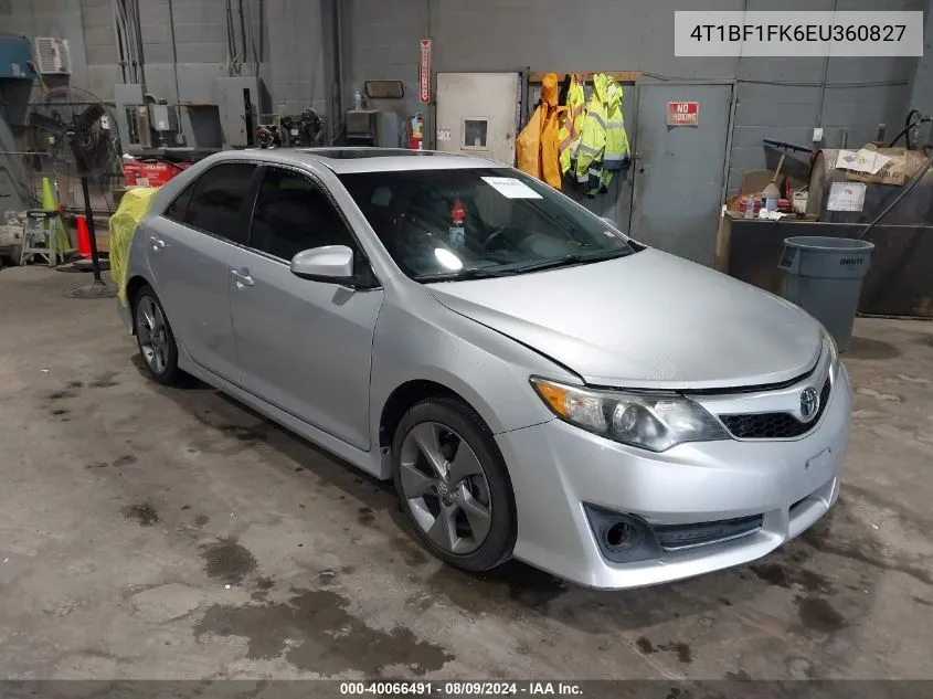 4T1BF1FK6EU360827 2014 Toyota Camry Se Sport