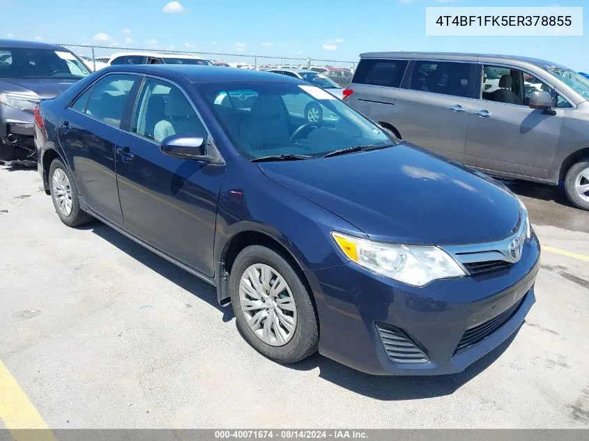 4T4BF1FK5ER378855 2014 Toyota Camry Le