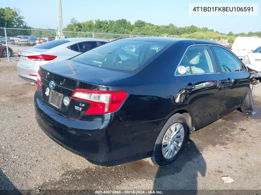 4T1BD1FK8EU106591 2014 Toyota Camry Hybrid Le