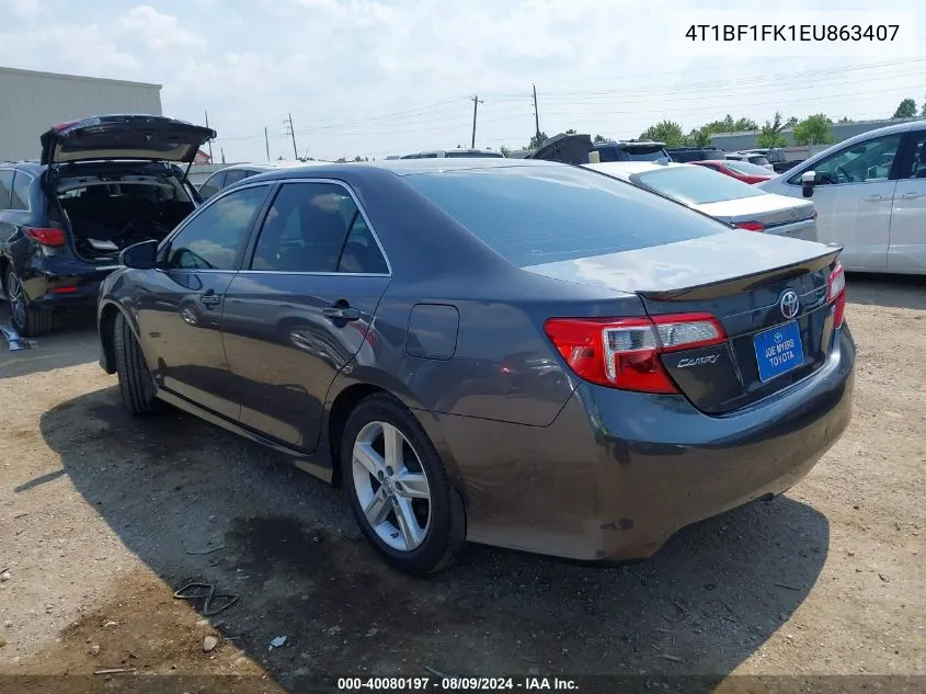 4T1BF1FK1EU863407 2014 Toyota Camry Se