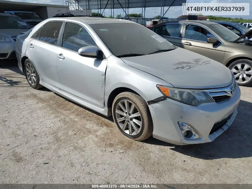 2014 Toyota Camry Xle VIN: 4T4BF1FK4ER337939 Lot: 40083370