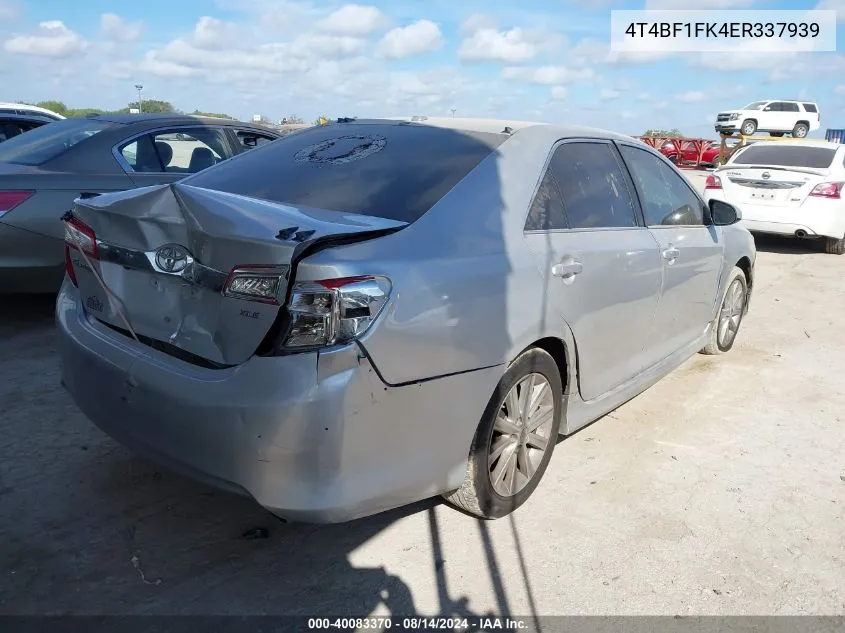 4T4BF1FK4ER337939 2014 Toyota Camry Xle