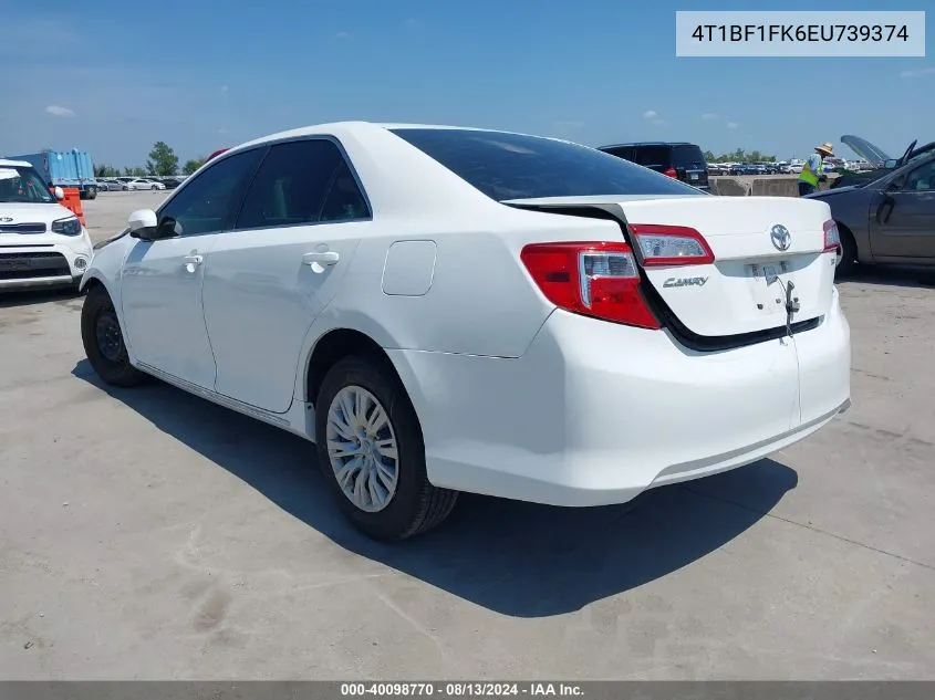 4T1BF1FK6EU739374 2014 Toyota Camry Le