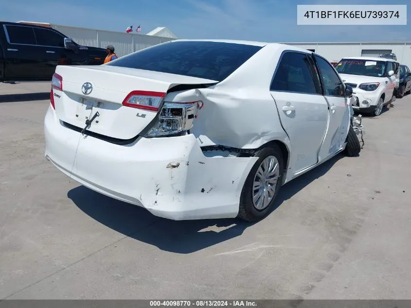 4T1BF1FK6EU739374 2014 Toyota Camry Le