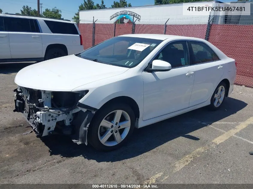 2014 Toyota Camry Se VIN: 4T1BF1FK5EU467481 Lot: 40112610