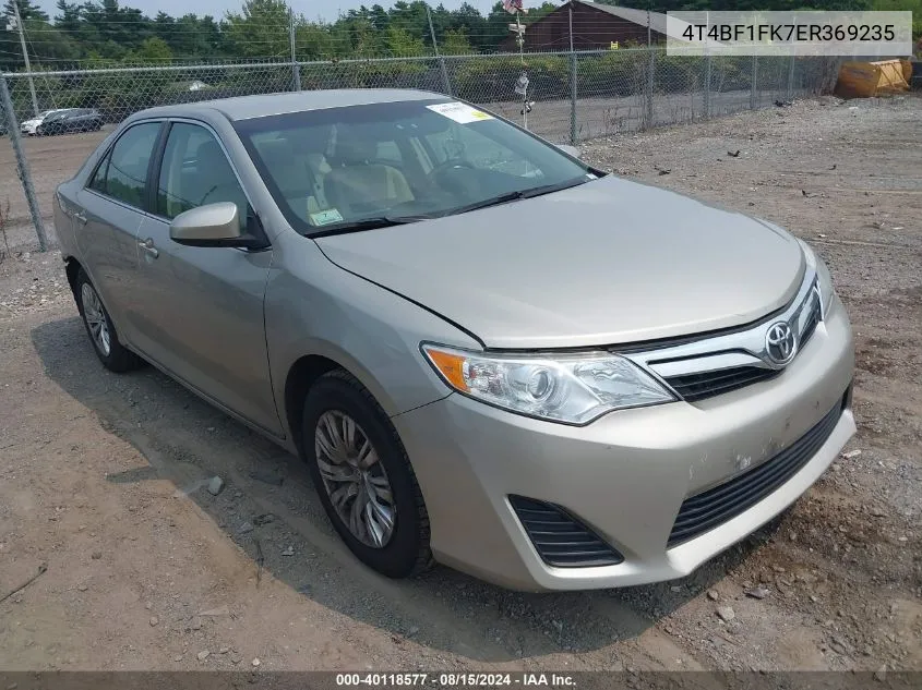 4T4BF1FK7ER369235 2014 Toyota Camry Le