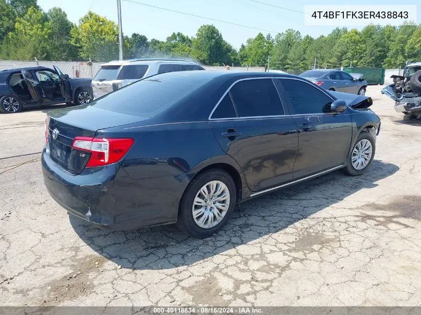 4T4BF1FK3ER438843 2014 Toyota Camry Le