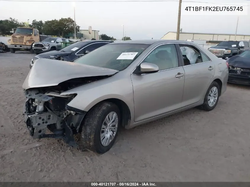 4T1BF1FK2EU765745 2014 Toyota Camry L