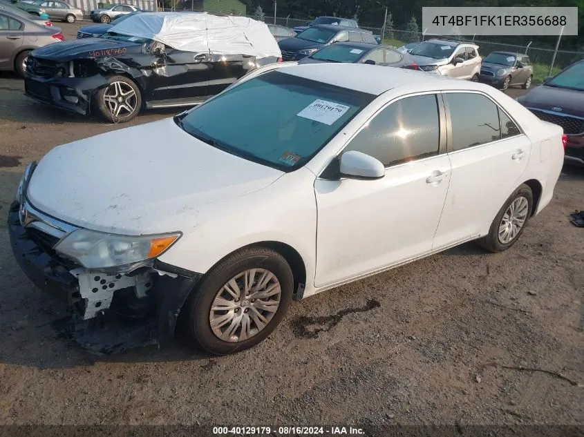 4T4BF1FK1ER356688 2014 Toyota Camry Le