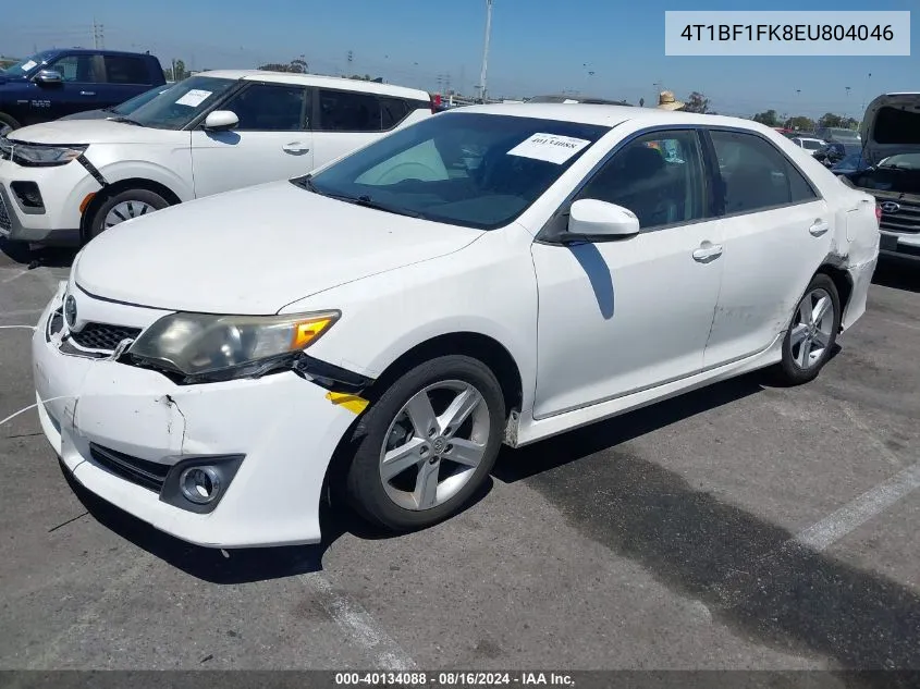 2014 Toyota Camry Se VIN: 4T1BF1FK8EU804046 Lot: 40134088