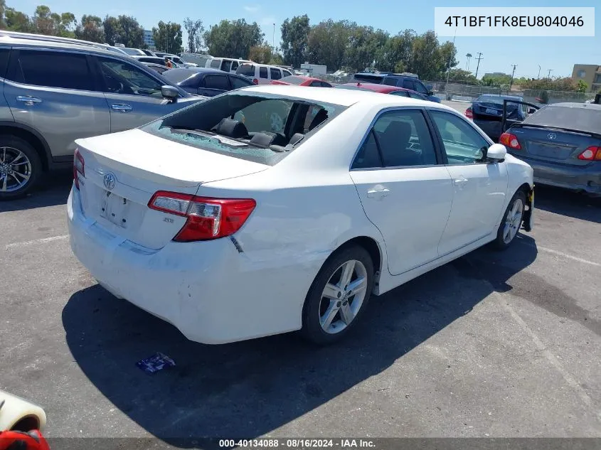 2014 Toyota Camry Se VIN: 4T1BF1FK8EU804046 Lot: 40134088