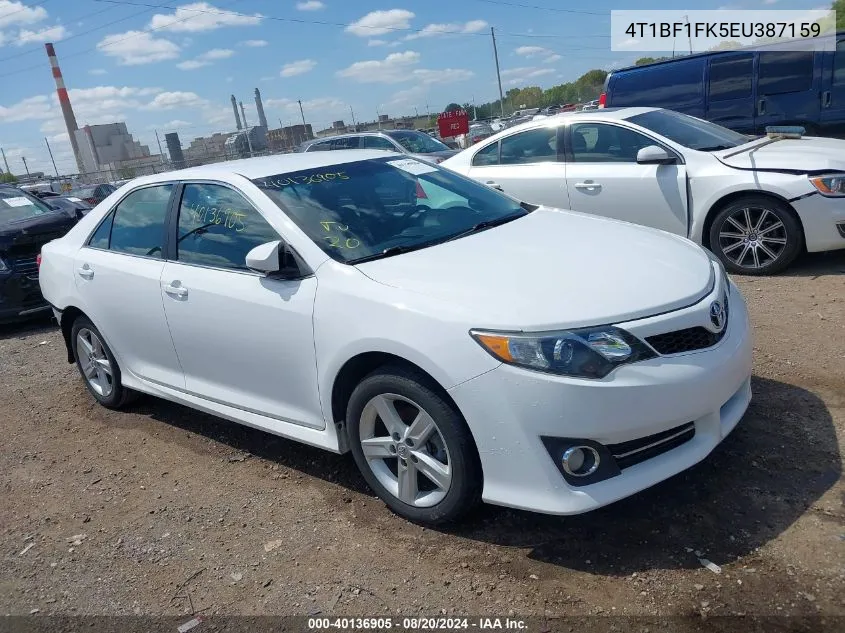 2014 Toyota Camry Se VIN: 4T1BF1FK5EU387159 Lot: 40136905