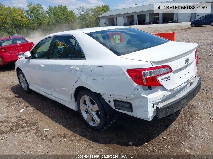 2014 Toyota Camry Se VIN: 4T1BF1FK5EU387159 Lot: 40136905