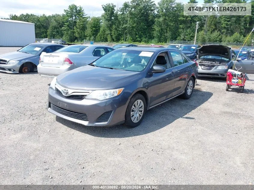 2014 Toyota Camry Le VIN: 4T4BF1FK1ER426173 Lot: 40138692