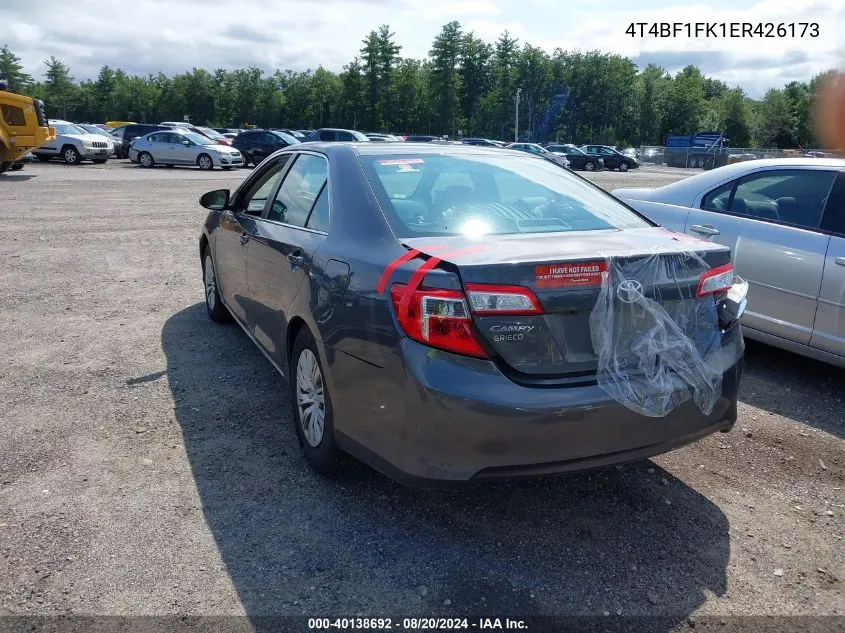 2014 Toyota Camry Le VIN: 4T4BF1FK1ER426173 Lot: 40138692