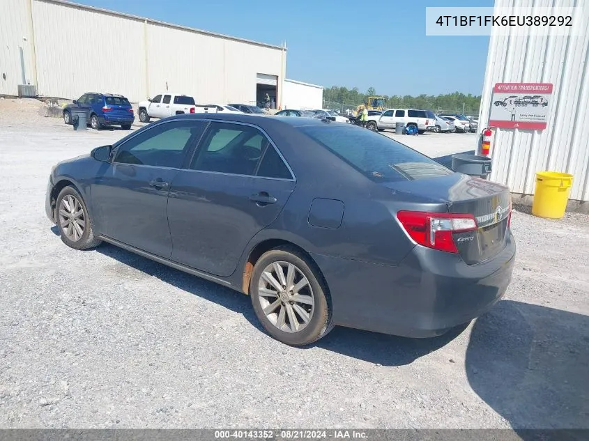 4T1BF1FK6EU389292 2014 Toyota Camry L/Se/Le/Xle