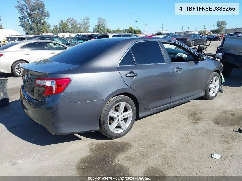 2014 Toyota Camry Se VIN: 4T1BF1FK8EU388256 Lot: 40143470