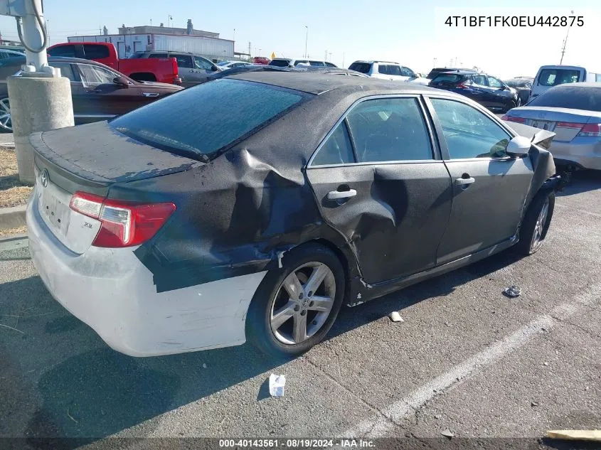 4T1BF1FK0EU442875 2014 Toyota Camry Se