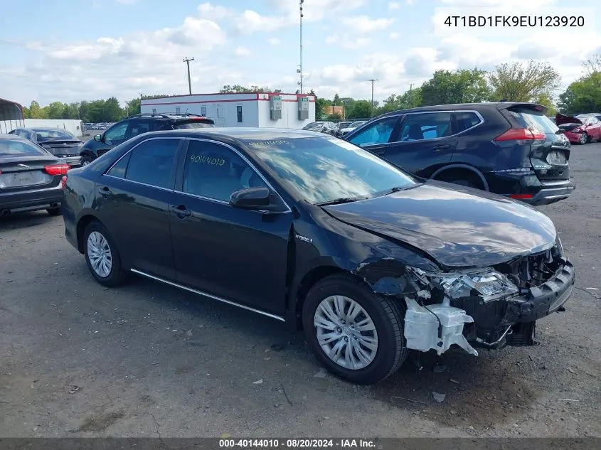 2014 Toyota Camry Hybrid Hybrid/Le/Xle VIN: 4T1BD1FK9EU123920 Lot: 40144010