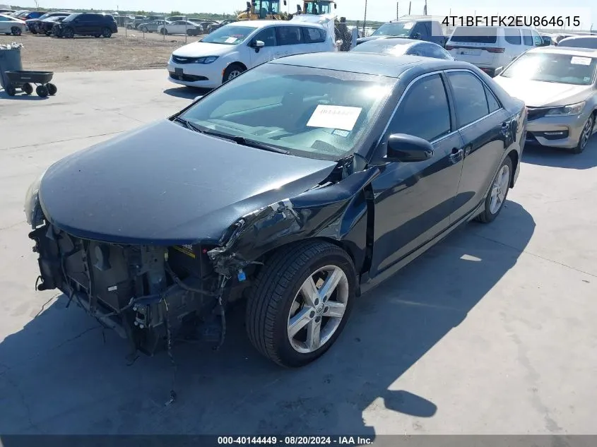 4T1BF1FK2EU864615 2014 Toyota Camry L/Se/Le/Xle