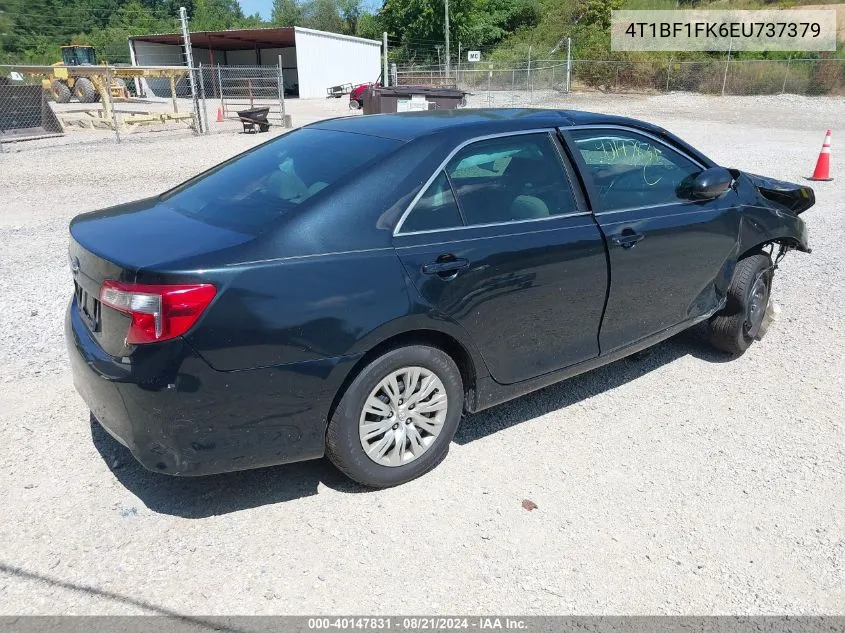 2014 Toyota Camry L VIN: 4T1BF1FK6EU737379 Lot: 40147831