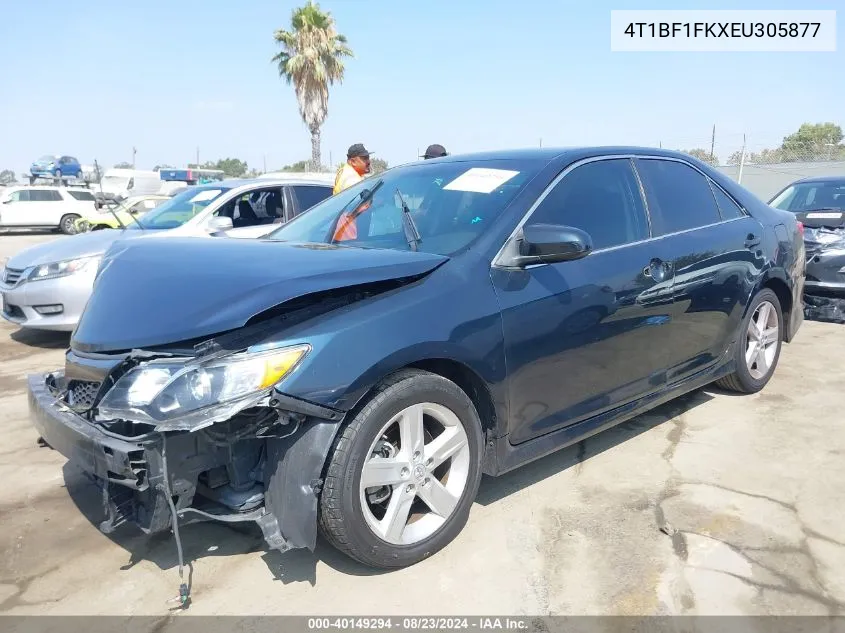 2014 Toyota Camry Se VIN: 4T1BF1FKXEU305877 Lot: 40149294