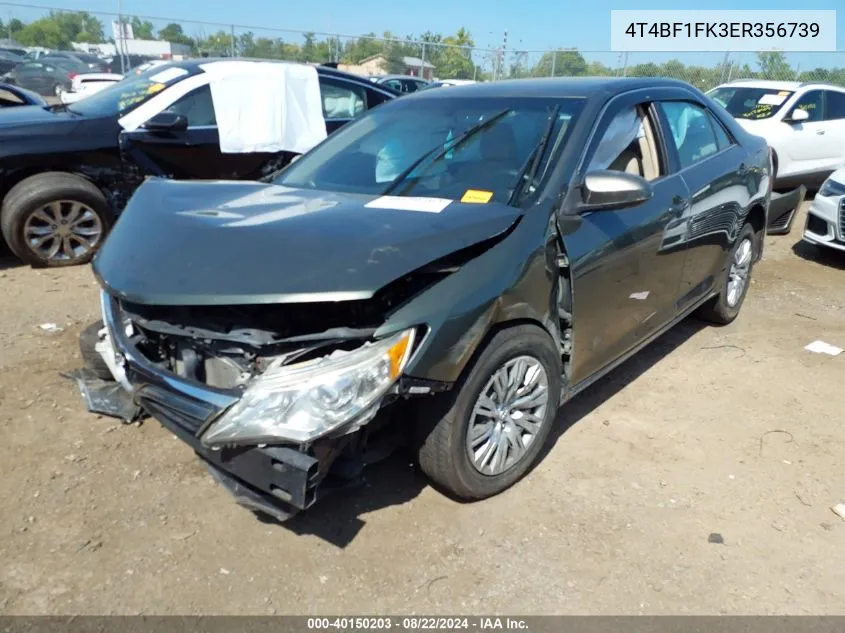 4T4BF1FK3ER356739 2014 Toyota Camry Le