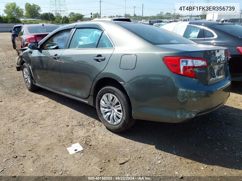 4T4BF1FK3ER356739 2014 Toyota Camry Le